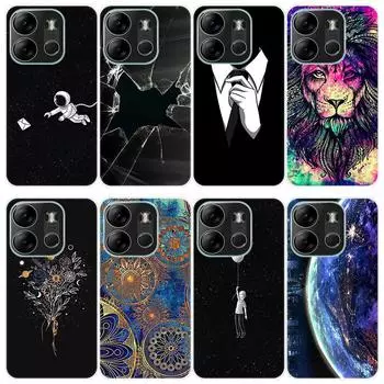 Для Tecno Pop 7 Pop7 Чехол Мягкая силиконовая задняя крышка Чехол для телефона с рисунком из мультфильма Креатив For Tecno Pop 7