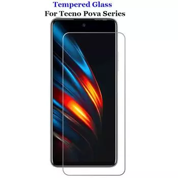 Для Tecno Pova 4 Pro 2 Neo 2 прозрачное закаленное стекло 9H 2.5D Премиум Защитная пленка для переднего экрана Взрывозащищенная защитная пленка Закаленная защита