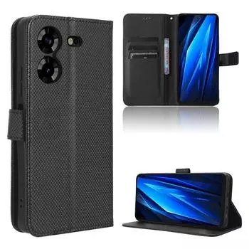 Для Tecno Pova 5 Pova5 Чехол-книжка-кошелек из искусственной кожи со слотом для карт и подставкой для телефона For Tecno Pova 5 коричневый