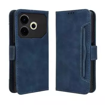 Для Tecno Pova 6 Neo 4G многофункциональный кошелек слот для карт кожаный чехол для Tecno Pova 6 Pro 5 4 3 мягкий силиконовый противоударный защитный чехол для задней панели Tecno Pova 6 Neo 4G синий