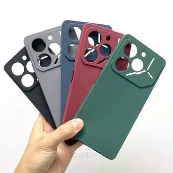 для Tecno Pova 6 Pro 6Pro 5G 6,78-дюймовый чехол песочного цвета матовый мягкий противоударный всесторонний защитный чехол для камеры Pova 6 NEO Pova6PRO Shell Fundas for Pova 6 Pro серый