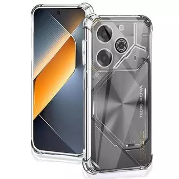 Для Tecno Pova 6 Pro Чехол Силиконовый Мягкий Прозрачный Противоударный Задний Чехол Для Pova6 Прозрачные Чехлы Для Телефонов На Pova6Pro Бампер Fundas Coque For Tecno Pova 6 Pro