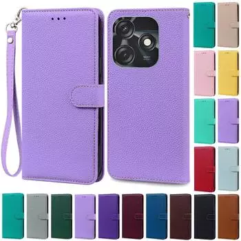 Для Tecno Spark 10C чехол кожаный кошелек флип чехол для Techno Spark 10C чехол Coque Fundas для Tecno Spark 10C 10 C чехол для телефона Tecno Spark 10C вино красного