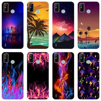 Для Tecno Spark 6 Go Spark6 Go KE5 KE5J KE5K чехол Мягкая силиконовая задняя крышка модный чехол для телефона с мультяшным рисунком For Tecno Spark 6 Go