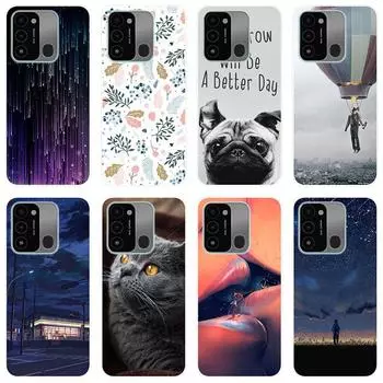 Для Tecno Spark 8C 8 C Spark8C KG5J KG5K чехол Мягкая силиконовая задняя крышка модный чехол для телефона с мультяшным рисунком For Tecno Spark 8C