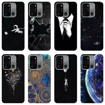 Для Tecno Spark Go 2022 SparkGo 2022 KG5 KG5H чехол Мягкий силиконовый чехол на заднюю панель с мультяшным рисунком чехол для телефона Креатив For Tecno Spark Go 2022