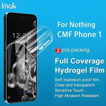 Для телефона Nothing CMF Phone 1 5G Glass 2PCS IMAK Hydrogel Film III Full Cover Screen Protector Nothing CMF Phone 1 5G