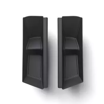 для Tesla Cybertruck 2025 2025 автомобильный ящик для хранения на дверь 2 шт. TPE передний лоток для хранения органайзер для уборки черный