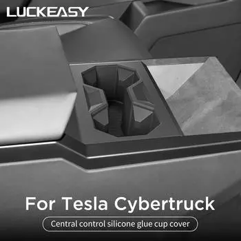 Для Tesla Cybertruck 2025 держатель для стакана воды центральный пульт управления держатель для напитков аксессуары для салона автомобиля ящик для хранения стакана воды серый