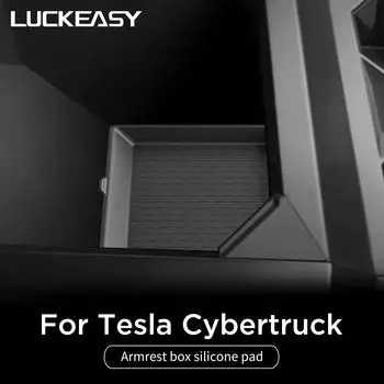 Для Tesla Cybertruck 2025 подлокотник ящик для хранения центральная консоль хранения нескользящая подставка органайзер лоток автомобиль пикап аксессуары