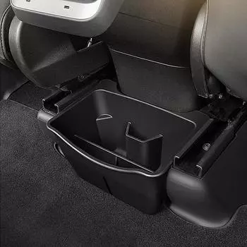 Для Tesla для модели Y ящик для хранения под сиденьем Для модели Y Органайзер для задней центральной консоли Органайзер для сидений 2-го ряда Для салона автомобиля чёрный