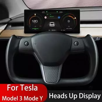 Для Tesla Heads Up Display Model 3 Y Цифровая приборная панель 9 дюймов IPS LCD Информационный Hud Display Carplay Модификация Аксессуары