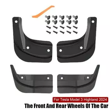 Для Tesla Highland 2025 Брызговики Брызговики Передние Задние Защитные Автомобильные Аксессуары