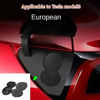 Для Tesla Model 3 Аксессуары Европейская вилка Автомобильный порт зарядки Пылезащитный чехол Автомобиль Модель Y Аксессуары для модели 3 2021 2022 2023