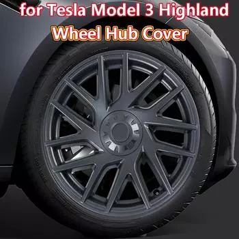 для Tesla Model 3 Highland 2024 комплект крышек ступицы колеса аксессуары для кузова производительность автомобильные сменные колпачки для полного обода Model3