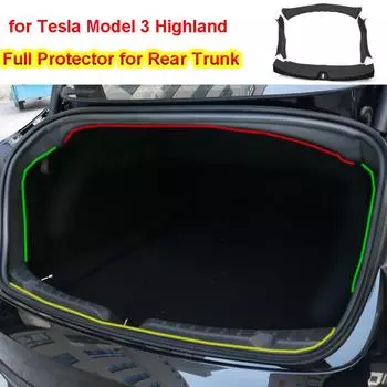 для Tesla Model 3 Highland 2024 задняя дверь багажника порог защитная крышка полная защита от царапин защитная пластина TPE аксессуары
