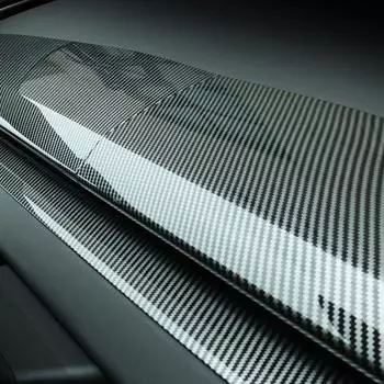 Для Tesla Model 3 Highland 2025 Накладка на приборную панель из углеродного волокна Защитная пленка для приборной панели Аксессуары для интерьера Model 3 чёрный
