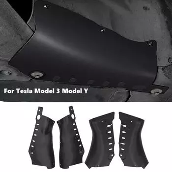 Для Tesla Model 3 Highland Y 2020-2025 Защитная пластина из углеродистой стали Защитная крышка охлаждающей трубы Внешние аксессуары