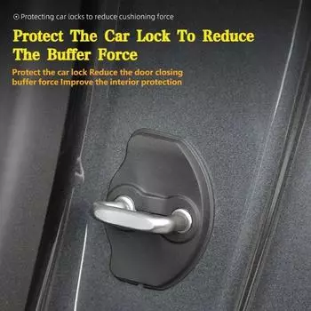 Для Tesla Model 3 Model Y 2016-2024 гг. Крышка дверного замка Защитная защелка Крышка дверного упора Набор из 8 автомобильных аксессуаров