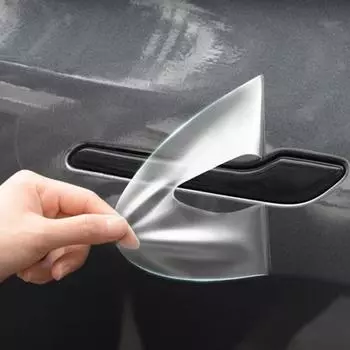 Для Tesla Model 3 Model Y 2017-2025 Защитная пленка для дверной ручки от царапин - перевернутая защитная пленка для дверной ручки TPU Автомобильная одежда