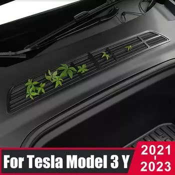 Для Tesla Model 3 Model Y 2022 2023 Воздухозаборник салона Фильтр для мусора Воздухозаборник Вентиляционная решетка Крышки Модификация