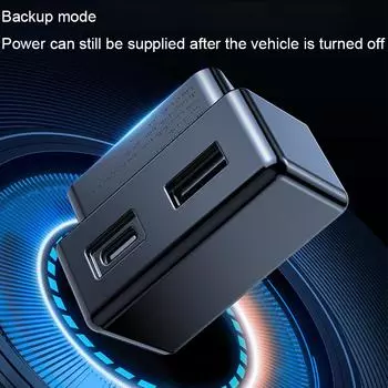Для Tesla Model 3 Model Y 2022 2023 OBD быстрое зарядное устройство USB и Type-C двойной порт 48 Вт комплект переходников автомобильные аксессуары чёрный