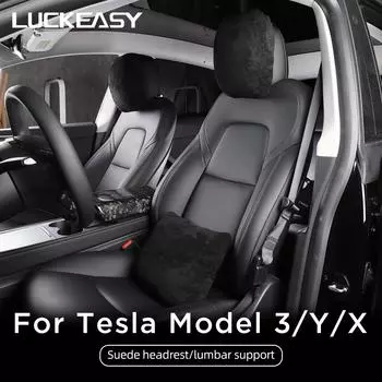 Для Tesla Model 3 Model Y Model XS Подголовник автомобиля Поддержка шеи Мягкая регулируемая автомобильная подушка для шеи Подушка Model3 M3Y-GA29LBLACK