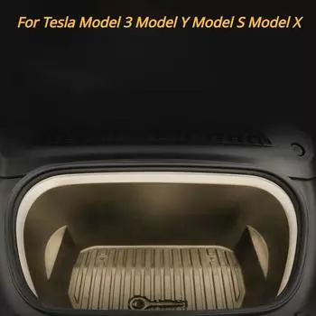 Для Tesla Model 3 Model Y Model SX Передний капот, окружающее освещение багажника, атмосферная лампа, неоновая RGB-полоса освещения, управление через Bluetooth-приложение 21-23 models 3 Y белый