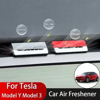 Для Tesla Model 3 Model Y освежитель воздуха для салона автомобиля 2022 года, диффузор духов, ароматизатор, аксессуары для модели Y серый