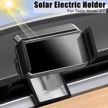 Для Tesla Model 3 Model Y вращающийся на 360 градусов кронштейн на солнечных батареях автомобильный держатель мобильного телефона для смартфона 4,0-7,2 дюйма