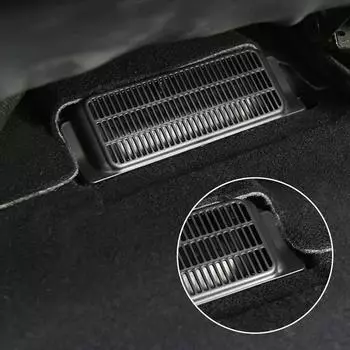 Для Tesla Model 3 Model Y Задний воздухозаборник Установка крышки воздухозаборника под сиденьем Защитная решетка для автомобиля
