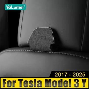 Для Tesla Model 3 Y 2017-2019 2020 2021 2022 2023 2024 2025 Вешалки для спинок автомобильных сидений Крепление на подголовник Держатель для хранения Крючки для сумок