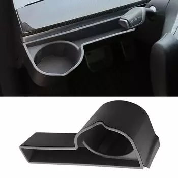 Для Tesla Model 3/Y 2024-2024 Ящик для хранения приборной панели автомобиля Держатель для стакана с водой Передняя панель приборов Укладка Уборка Автомобильные аксессуары белый