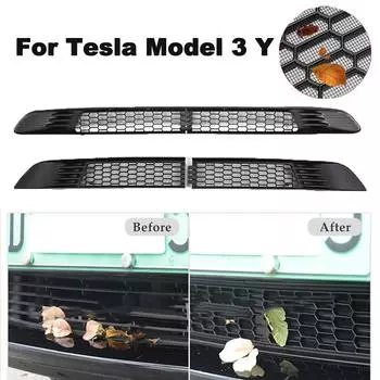 Для Tesla Model 3 Y автомобильный нижний бампер сетка от насекомых радиатор защитная сетка вентиляционная решетка крышка для Tesla Model 3/Y 2017-2024