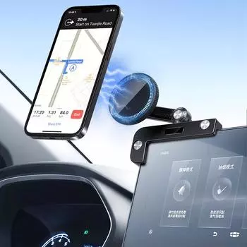 Для Tesla Model 3 Y Центральный держатель экрана управления Магнитный 360-градусный регулируемый держатель экрана для iPhone Magsafe Samsung Xiaomi