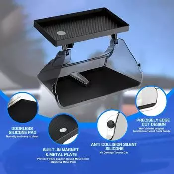 Для Tesla Model 3 Y центральный консольный ящик для хранения магнитный ящик для хранения под экраном органайзер для приборной панели автомобиля держатель для салфеток перчаточный ящик