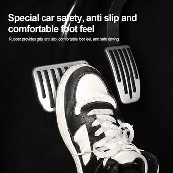 Для Tesla Model 3 Y металлическая автомобильная педаль газа педаль тормоза чехол накладка нескользящие автомобильные педали накладки на чехлы автомобильные аксессуары чёрный