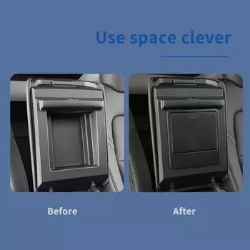 Для Tesla Model 3 Y Подлокотник Скрытый Ящик Для Хранения Автомобильный Центральный Консольный Органайзер Секретный Отделение Для Хранения Автомобилей Tesla Аксессуары чёрный