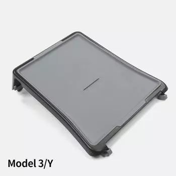 Для Tesla Model 3 Y Поднос для обеда с силиконовым ковриком Центральная панель управления Центральная консоль Держатель для стола для напитков и фаст-фуда чёрный