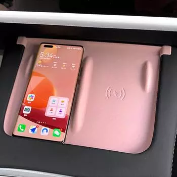 Для Tesla Model 3 Y силиконовый беспроводной зарядный коврик нескользящий коврик пылезащитный зарядное устройство защитный чехол аксессуары для салона автомобиля