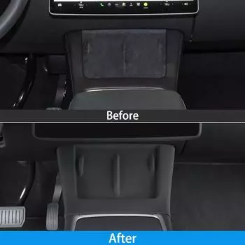 Для Tesla Model 3 Y силиконовый противоскользящий защитный коврик с центральным управлением и беспроводной зарядкой, противоскользящий коврик, держатель для телефона, накладки, чехол чёрный