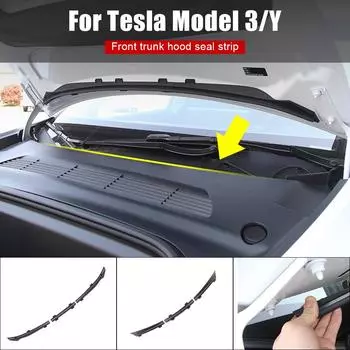 Для Tesla Model 3 Y Уплотнительная лента для капота 1 комплект Модификационные аксессуары Уплотнения Отделка Передняя крышка шасси Водоотводная полоса Защитная крышка воздухозаборника Model Y