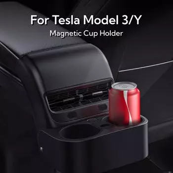 Для Tesla Model 3/Y Заднее сиденье Воздуховод Подстаканник Крышка заднего воздуховода Модель 3 Модель Y Кронштейн для органайзера для напитков Заднее воздуховод