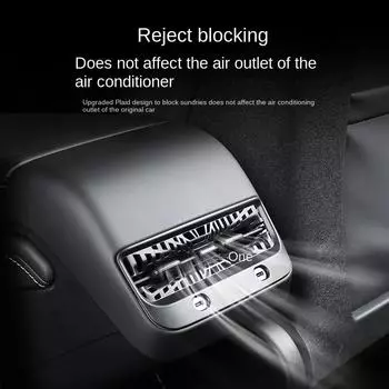 Для Tesla Model 3 Y задняя крышка воздухозаборника защитная крышка воздухозаборника сиденья антиблокировочные аксессуары для модификации интерьера чёрный