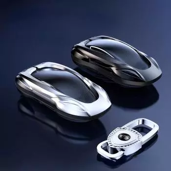 Для Tesla Model 3 YS Model X цинковый сплав черный автомобильный ключ защитный чехол мультфильм смарт-пульт дистанционного управления ключ автомобильные аксессуары