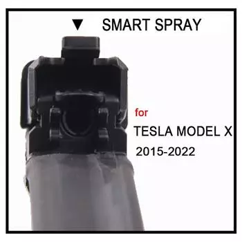Для Tesla Model X 2015~ Распылитель омывателя, щетки стеклоочистителя, форсунки, автомобильные аксессуары, многофункциональная часть для очистки переднего окна Left hand drive