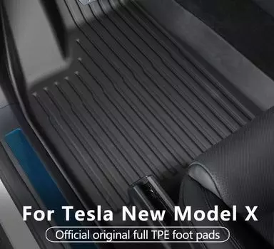 для Tesla Model X 2025 2025 TPE 3D автомобильные коврики в багажник водонепроницаемый защитный левый руль
