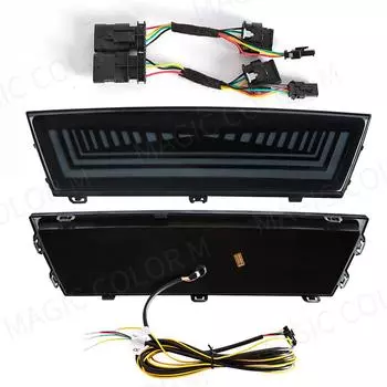 Для Tesla Model Y 2019 2020 2025 2025 Функции 3 в 1 Задний ходовой огонь Стоп-сигнал Динамический желтый указатель поворота Светодиодный контрольный свет White Yellow