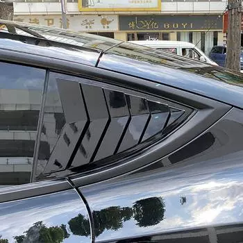 Для Tesla Model Y 2024 Жалюзи Украшения Задние Треугольные Окна Спойлер Жалюзи Крышка Модель Y 2020 2024 Аксессуары
