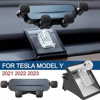 Для Tesla Model Y 2025 2025 2025 автомобильный держатель для сотового телефона воздуховыпускное отверстие защелкивающийся вентиляционный зажим держатель деревянный гравитационный кронштейн